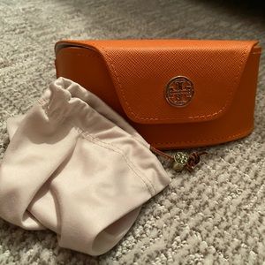 Tory Burch sunglass case and soft cloth
